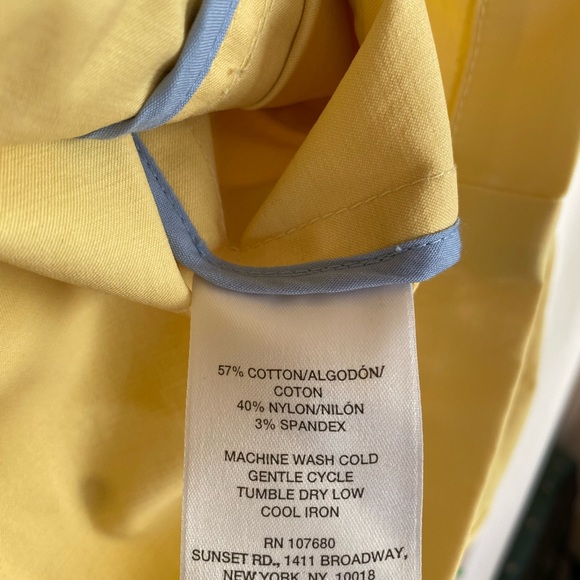Sunset Rd NWT jacket in Pale Yellow size 8 pit top it 19.5 has stretch - Picture 4 of 7